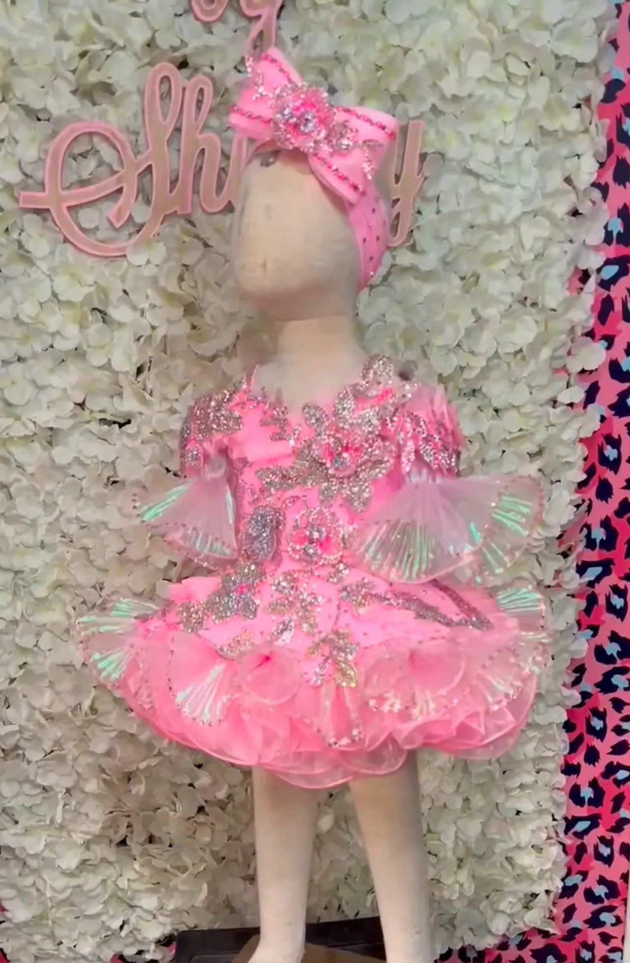 JB- Nancy – Pink Glitz Dress (12/2T) – Designed by Shuggy