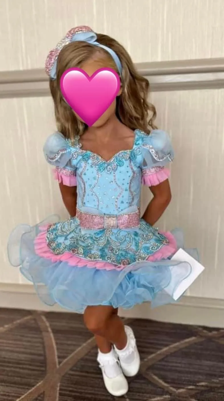 2/4-3/5 Baby Blue Ruby Belle Glitz