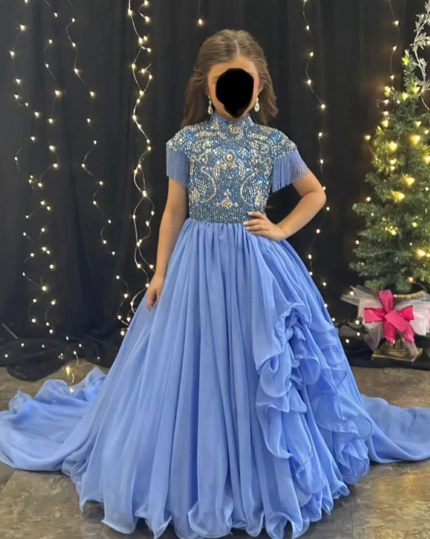 5T Long Periwinkle Gown