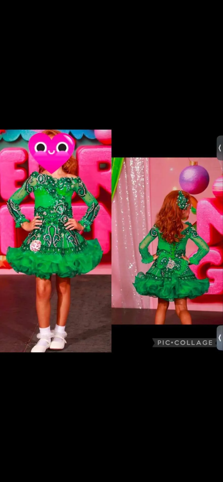 VW-12 “Emerald Envy” Glitz Dress – Revamped by Hannah Hack