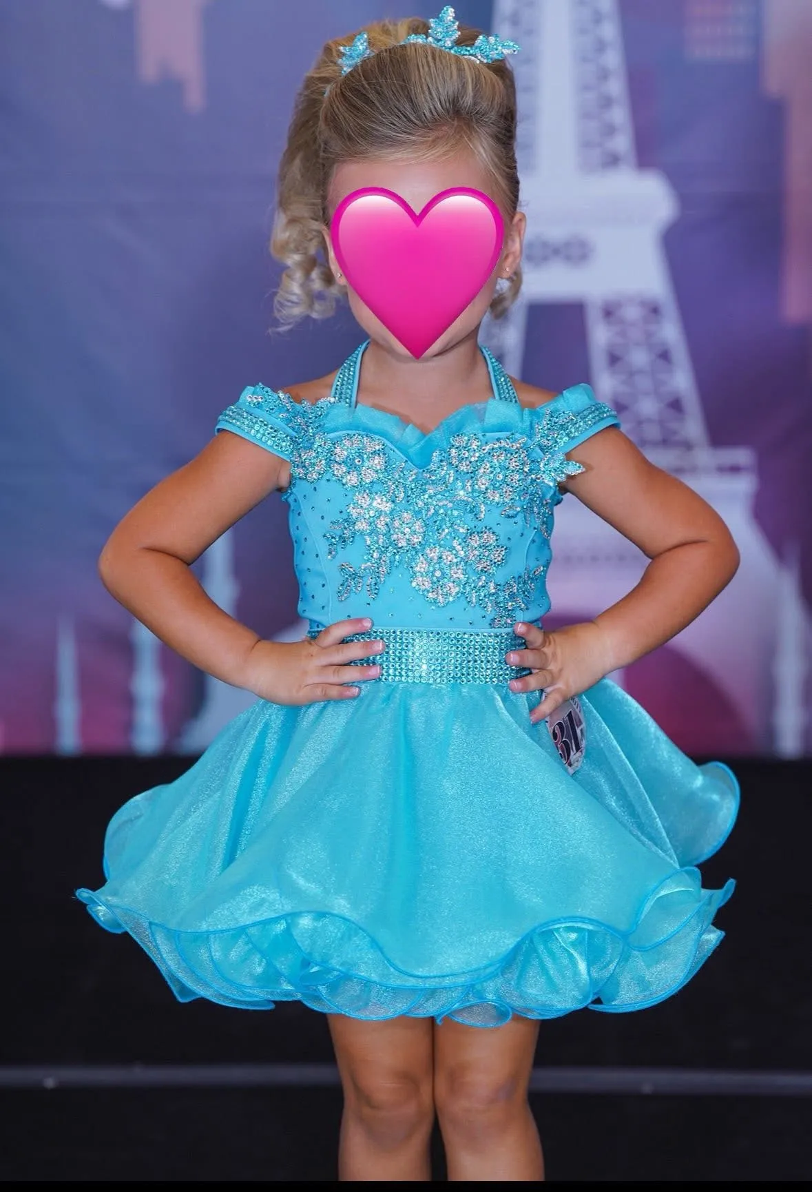 AM- Asia Lewis Blue Glitz Dress 3/5 