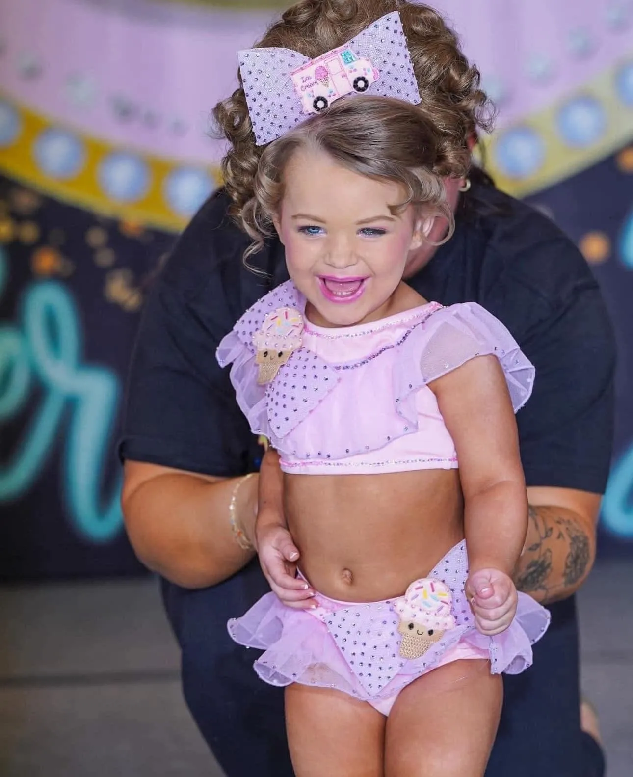 AM- Sprinkle Sweetie” Glitz Swimwear – Size 12/2