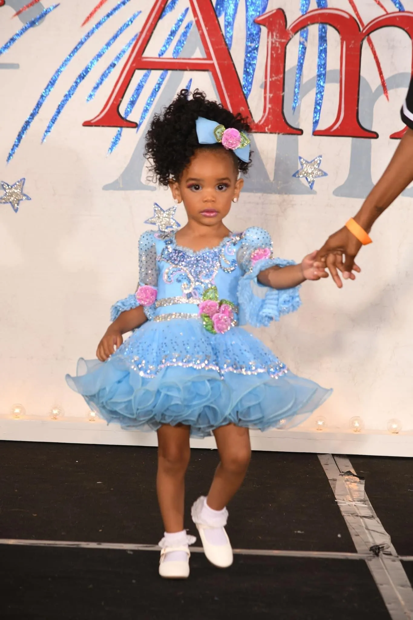 AM- Blue Ruby Belle glitz dress 18/3