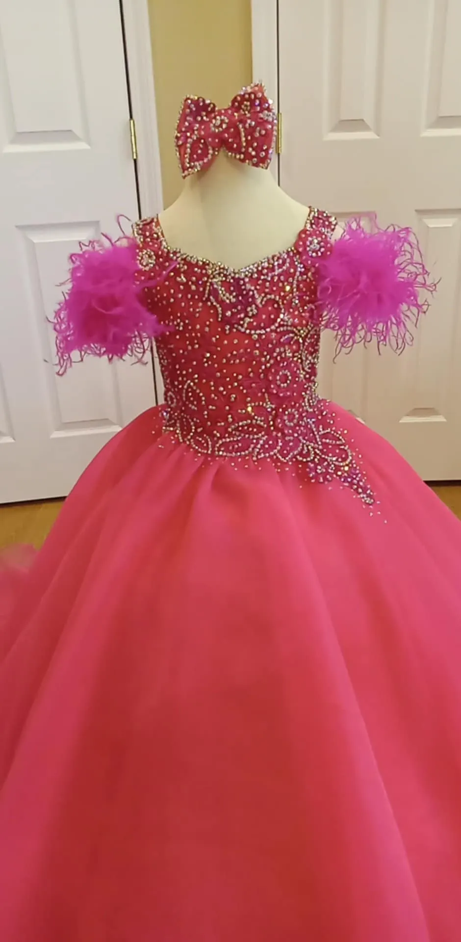 RM- 5/7 Pink Gemics Ballgown