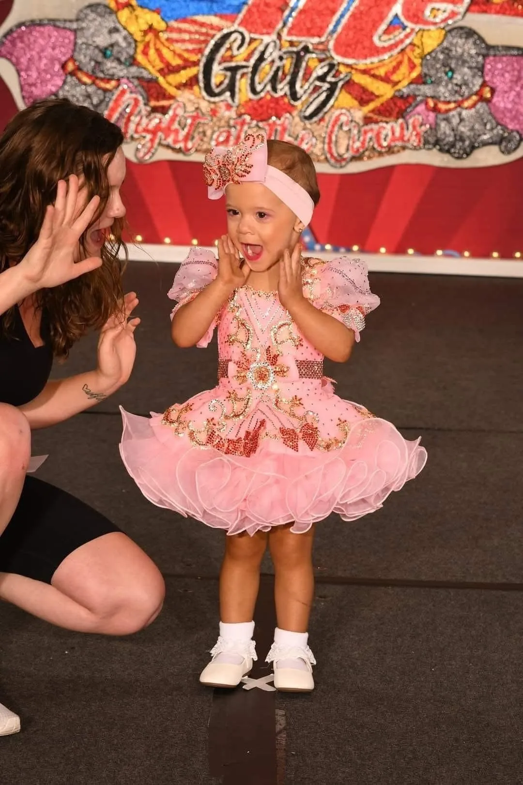 TT- 12/2 Coral Glitz Ruby Belle