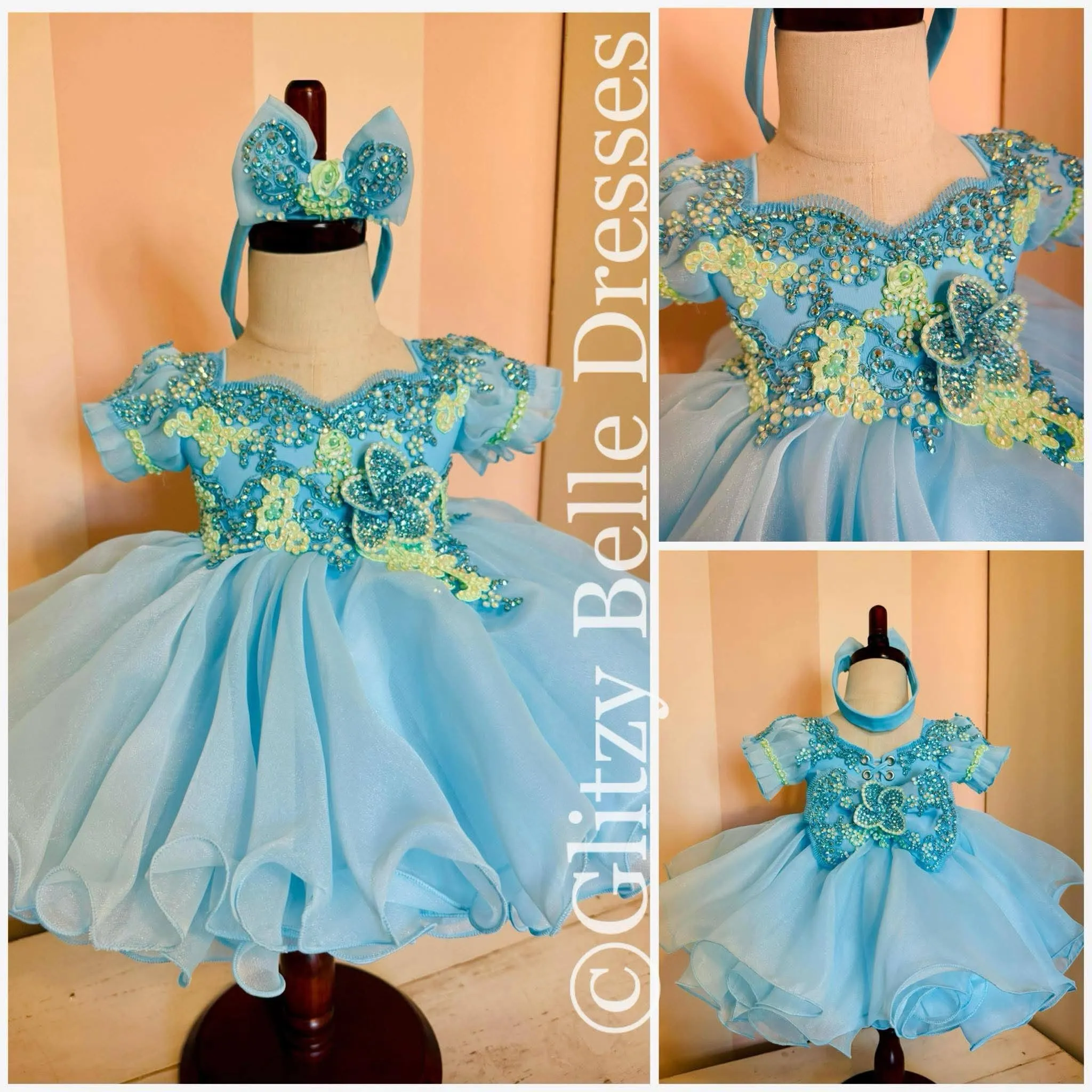 12/2 Baby Blue Glitzy Belle