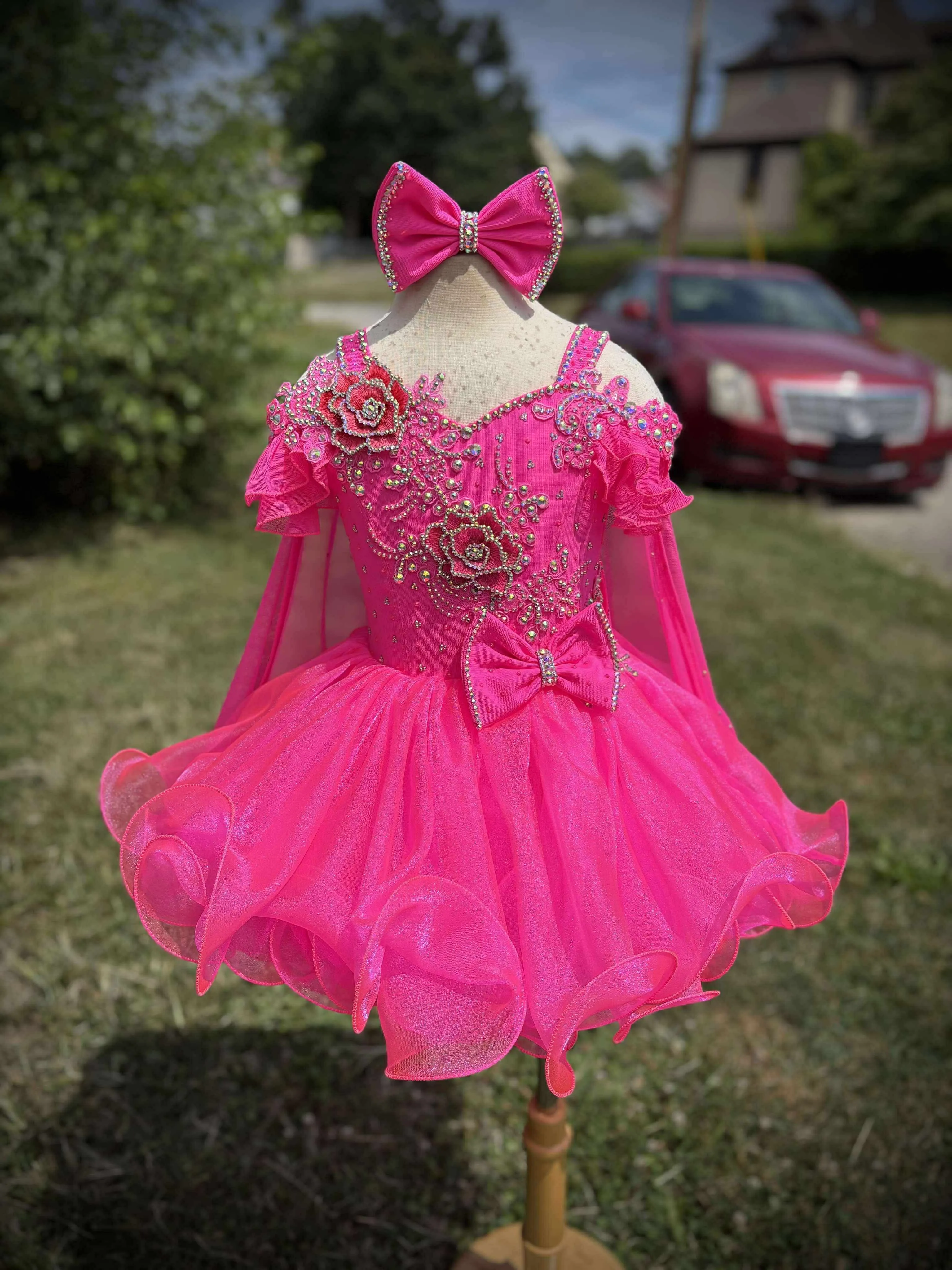 AM- Boo bear hot pink dress 18/3-2/4