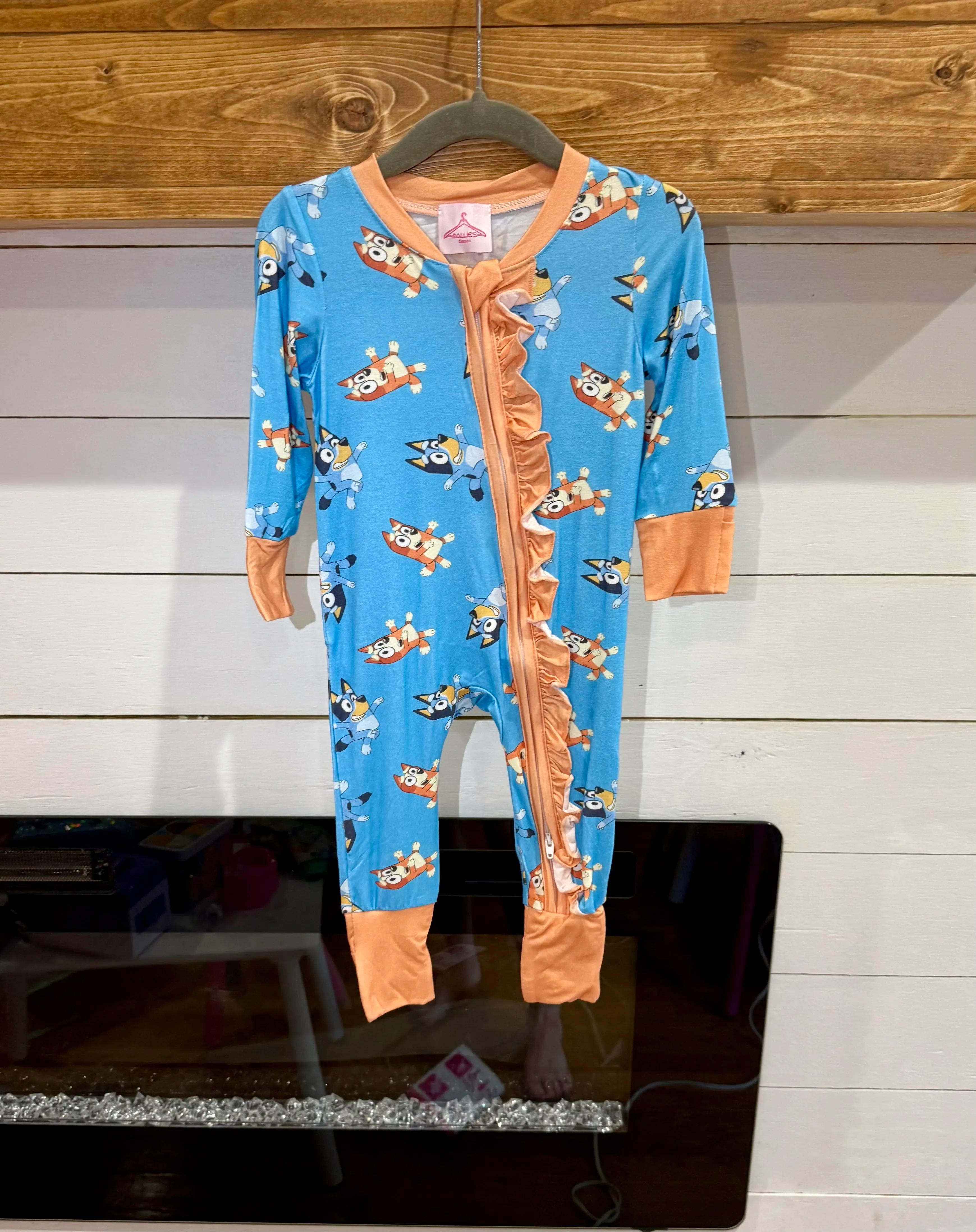 2t Bluey Ruffle Bamboo Jammies- MCC
