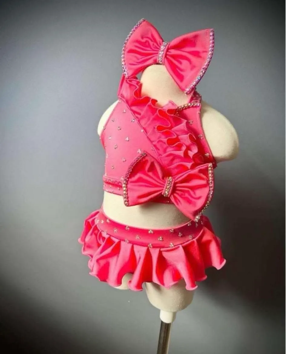 BU- 12/2 Hot Pink Boo Bear Swim