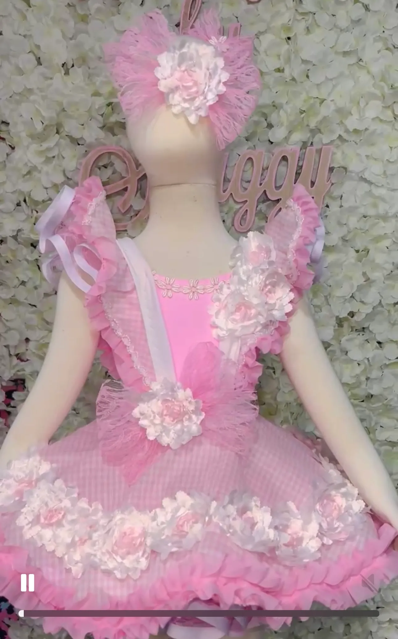 TT- 12/2-18/3 Pink Flower Shuggy Casual 