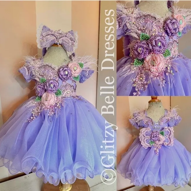 JB- Purple Glitzy Belle Dress