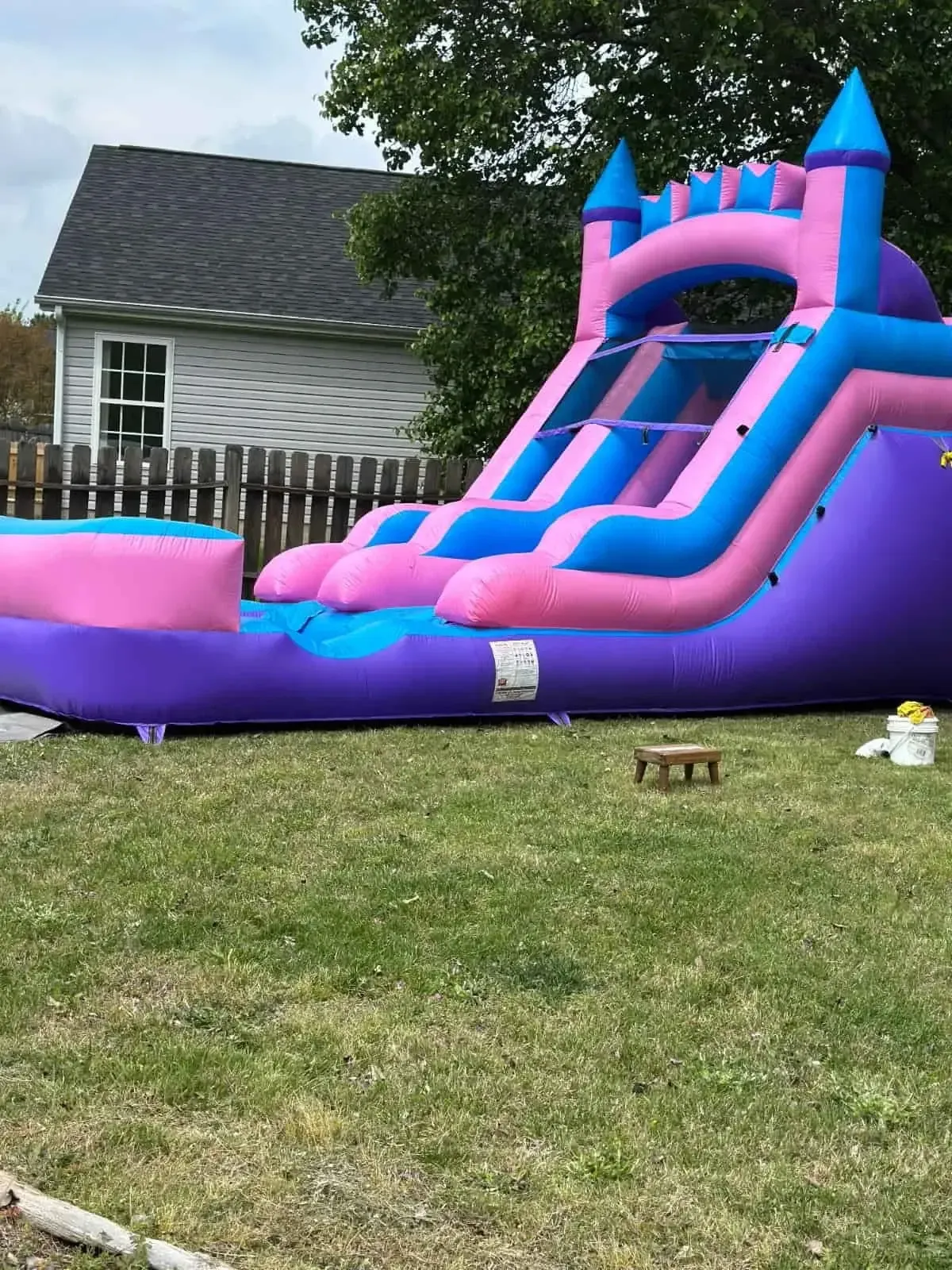 Purple & Blue Water Slide