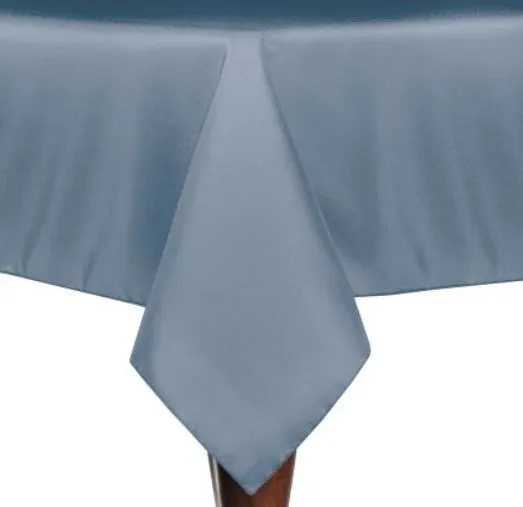 72”x72” Square Poly Table Cloth - Slate