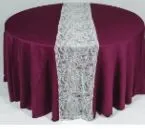 Runner 15" x 120" Paisley Lace (Ivory)