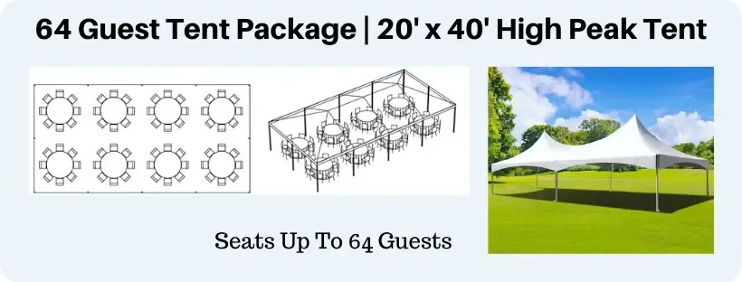 64 Guest High Peak Tent Package