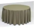 120" Rd Poly Tablecloth (Sage)