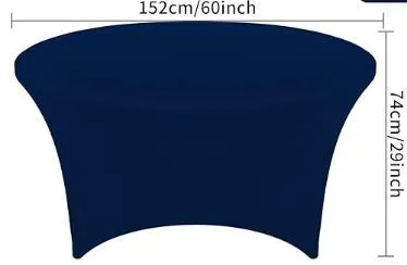 Spandex Round Table cover 60" - Navy