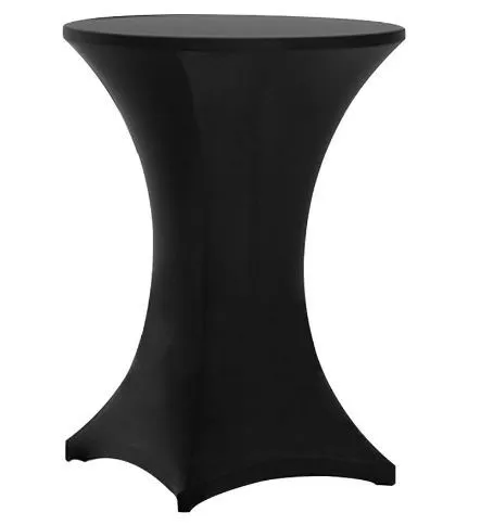 Spandex Cocktail Table Covers Black