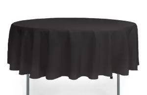 120" Round Poly - Black