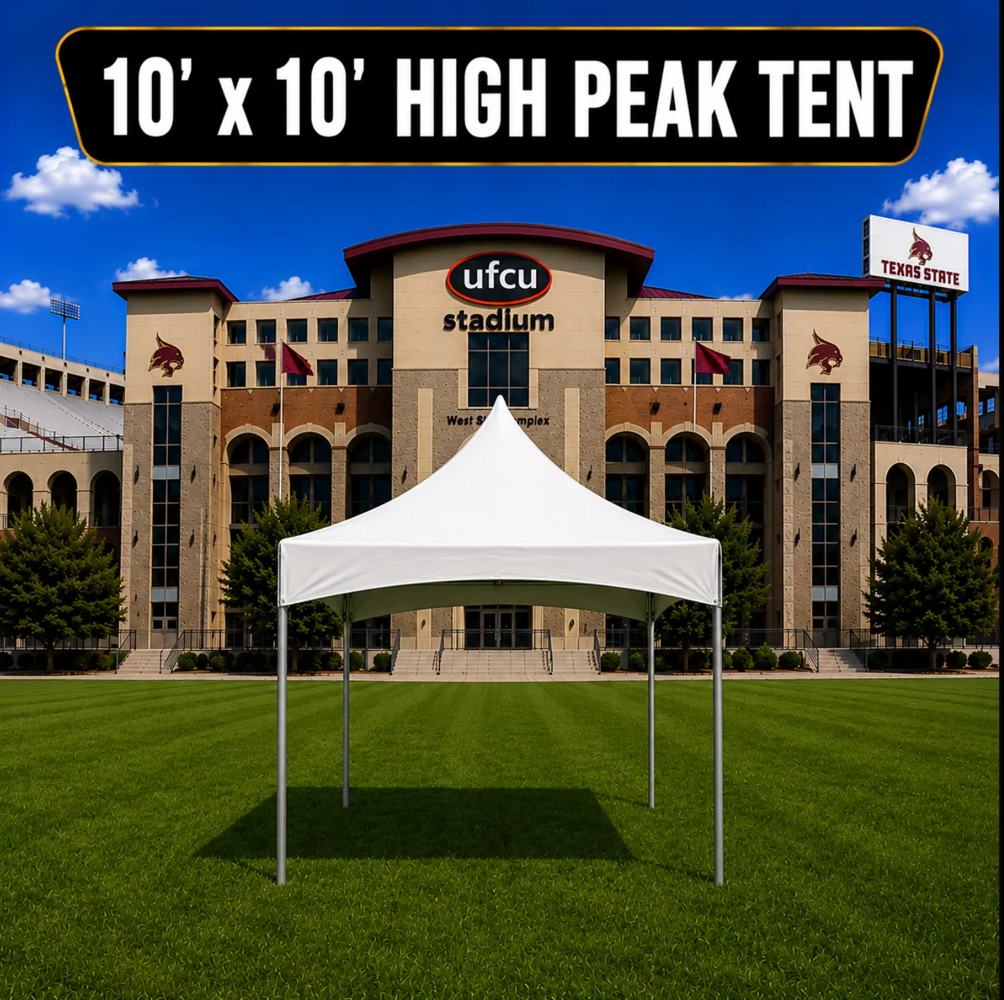 10' x 10' High Peak Tent 🏈