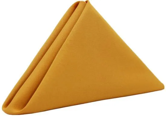 20"X20" Napkin Poly Gold