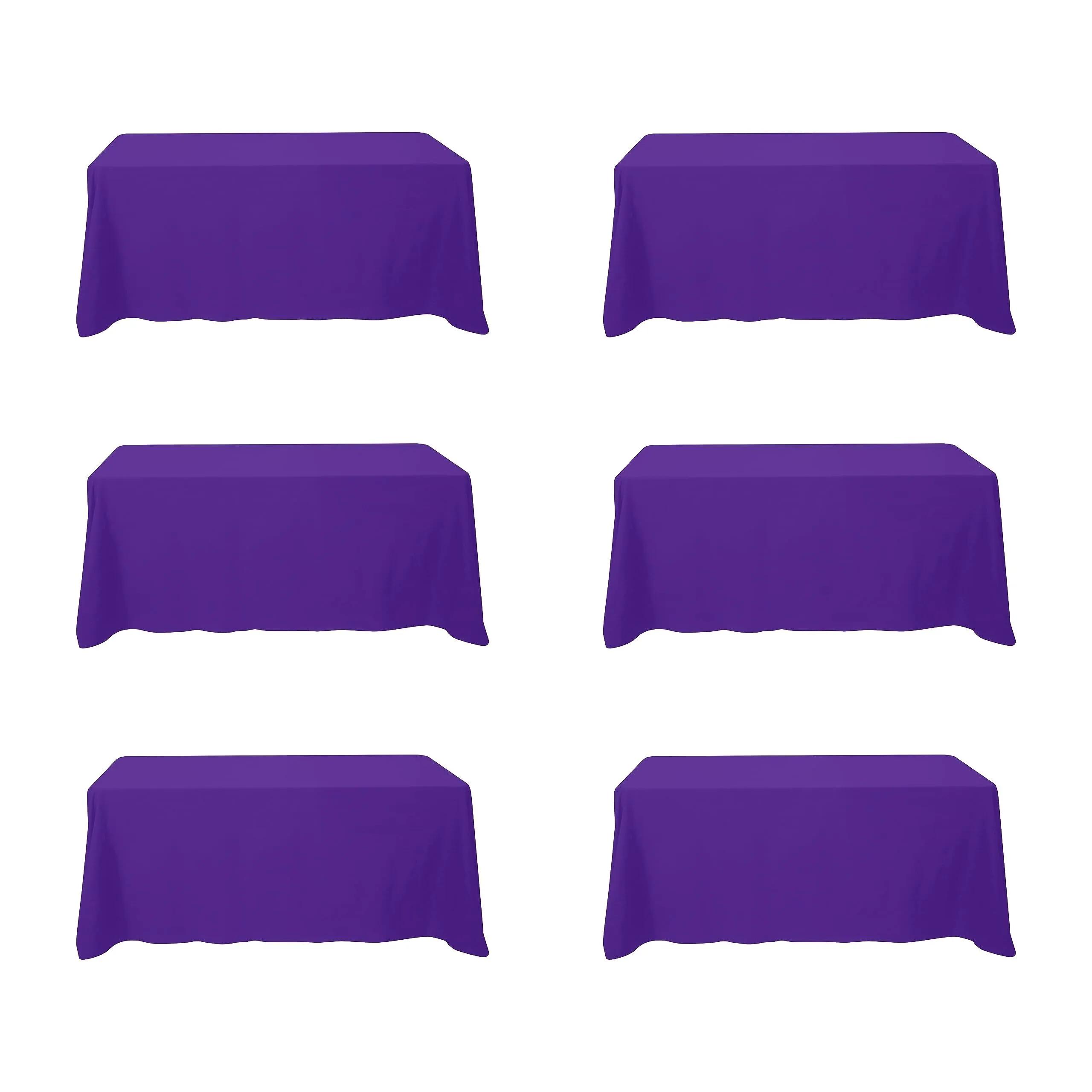 90" x 132" Poly Tablecloth - Purple