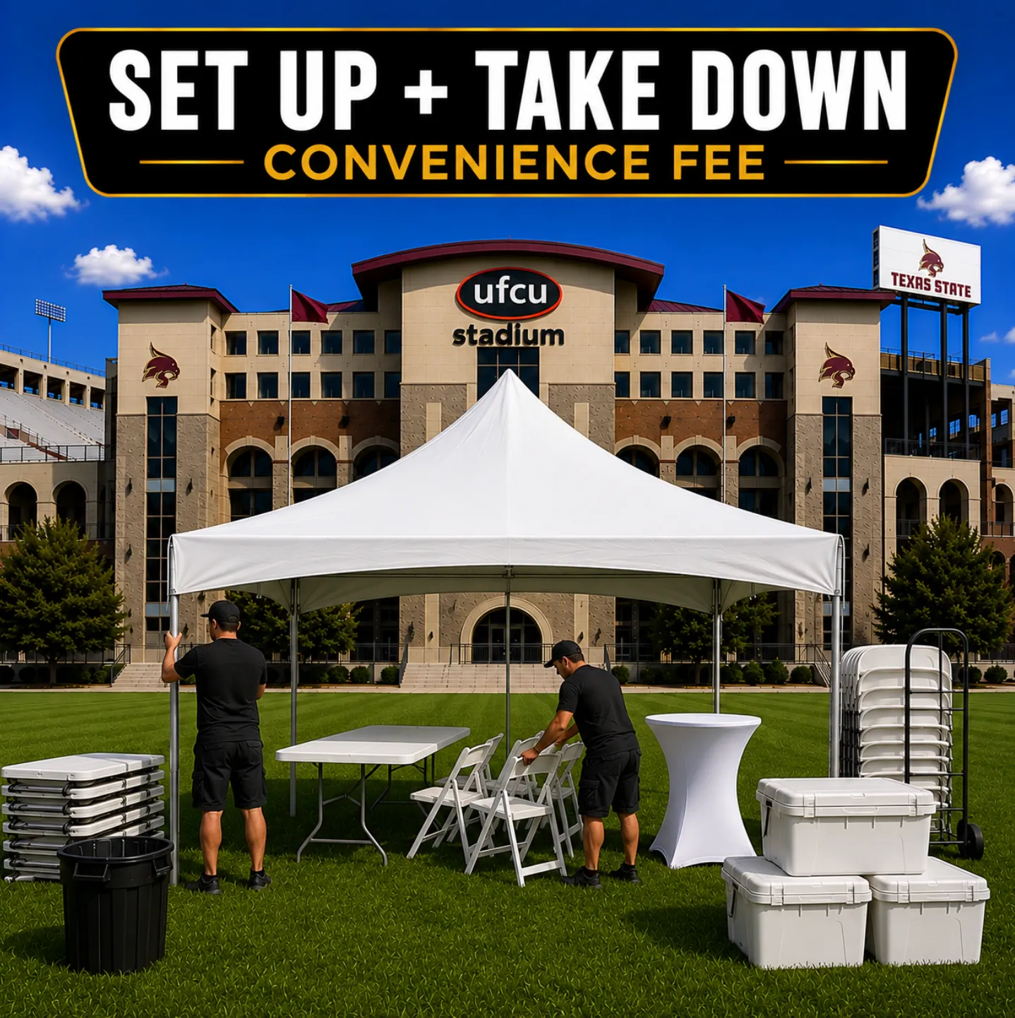 Set up / Take Down Convenience