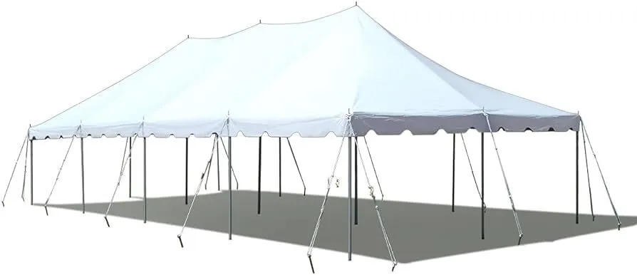 20' x 40' Premium Pole Party Tent - White