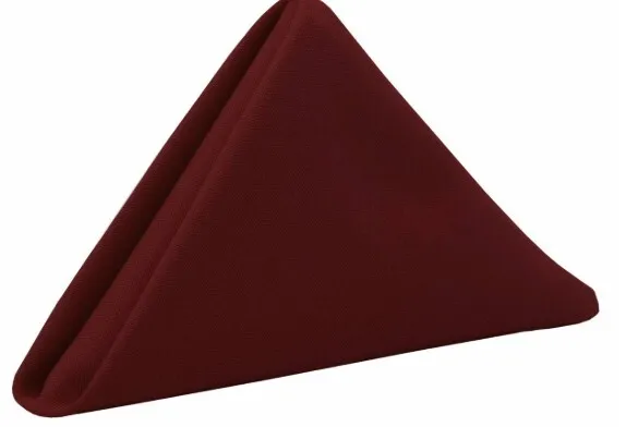 20"X20" Napkin Poly Burgundy