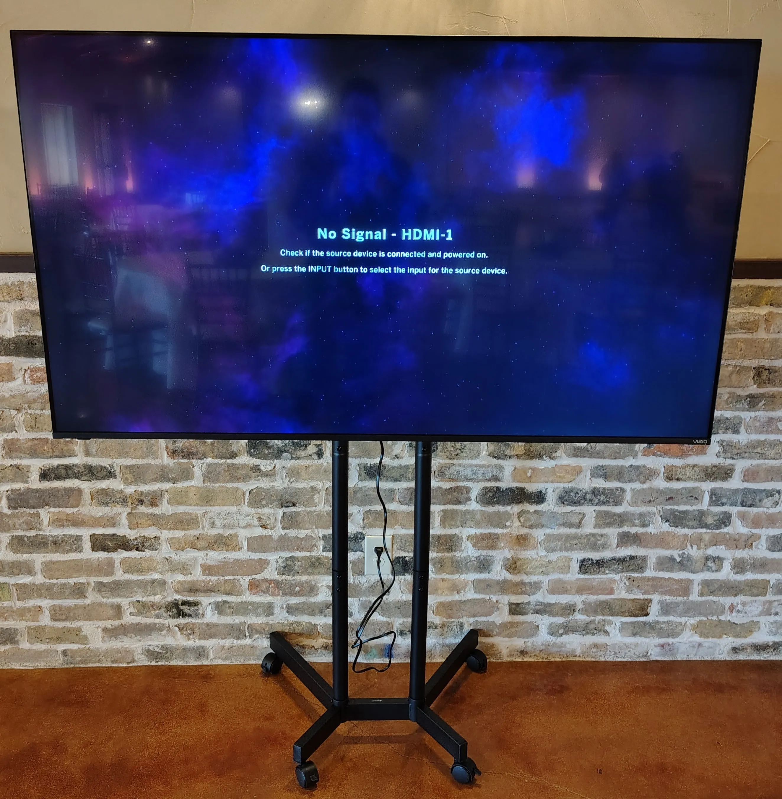 65" Flatscreen TV with Rolling Stand