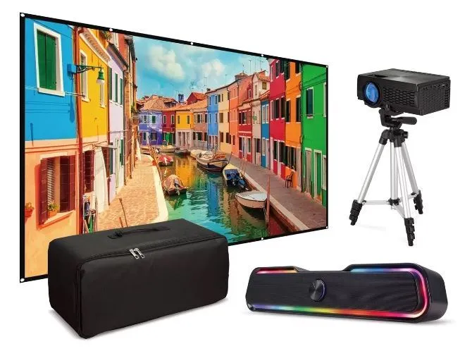 Projector & Screen - For Indoor Use Only