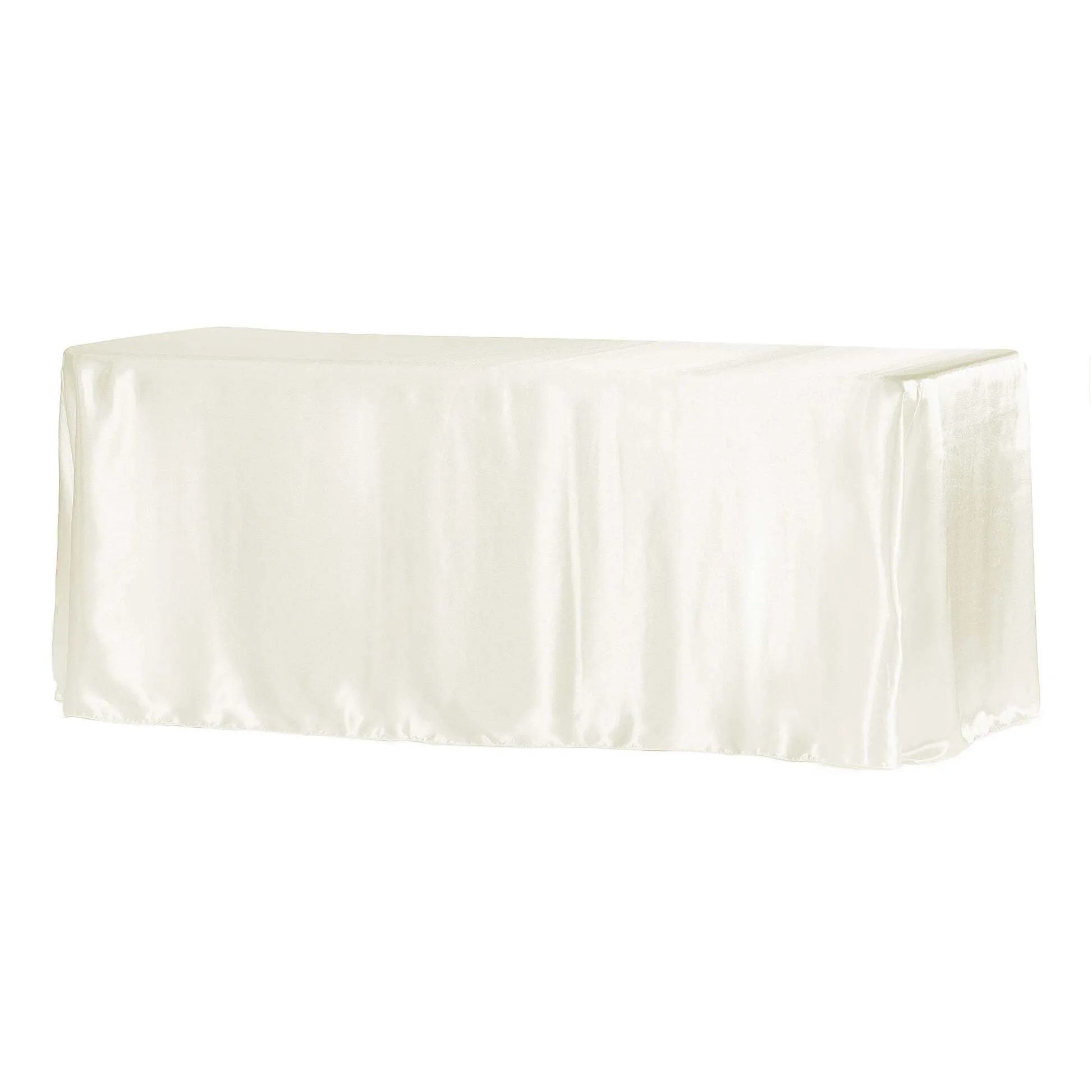 90" x 156" Tablecloth - Satin Ivory