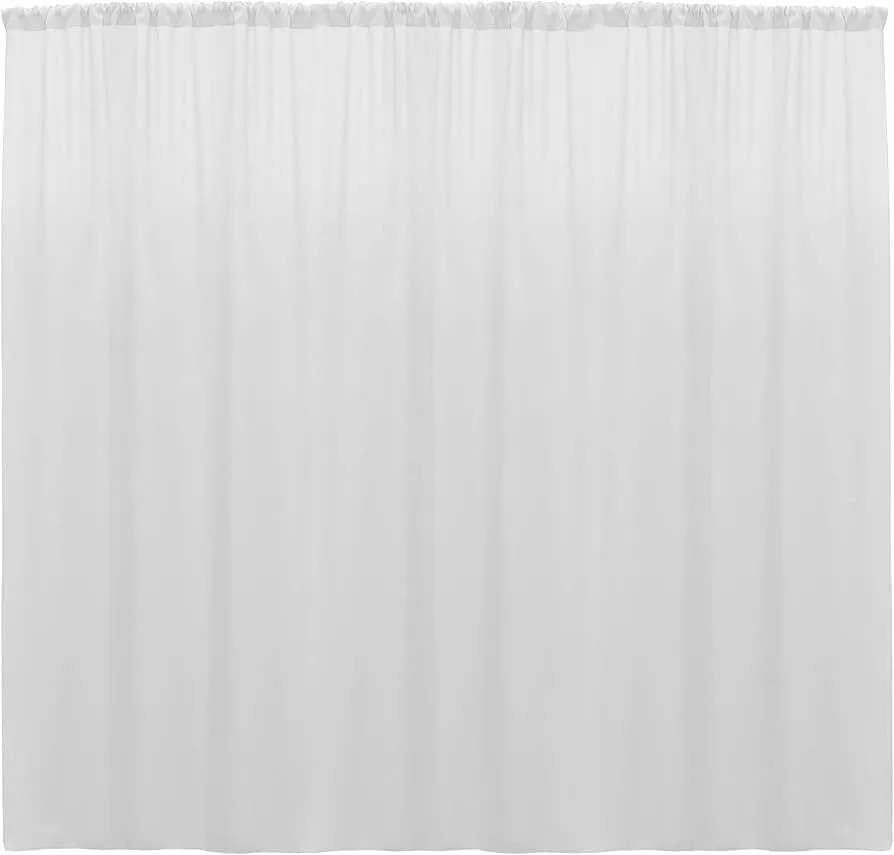 8' Polyester Drape (72" Wide)  White