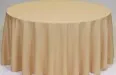 90"X156" Poly Tablecloth - Caramel