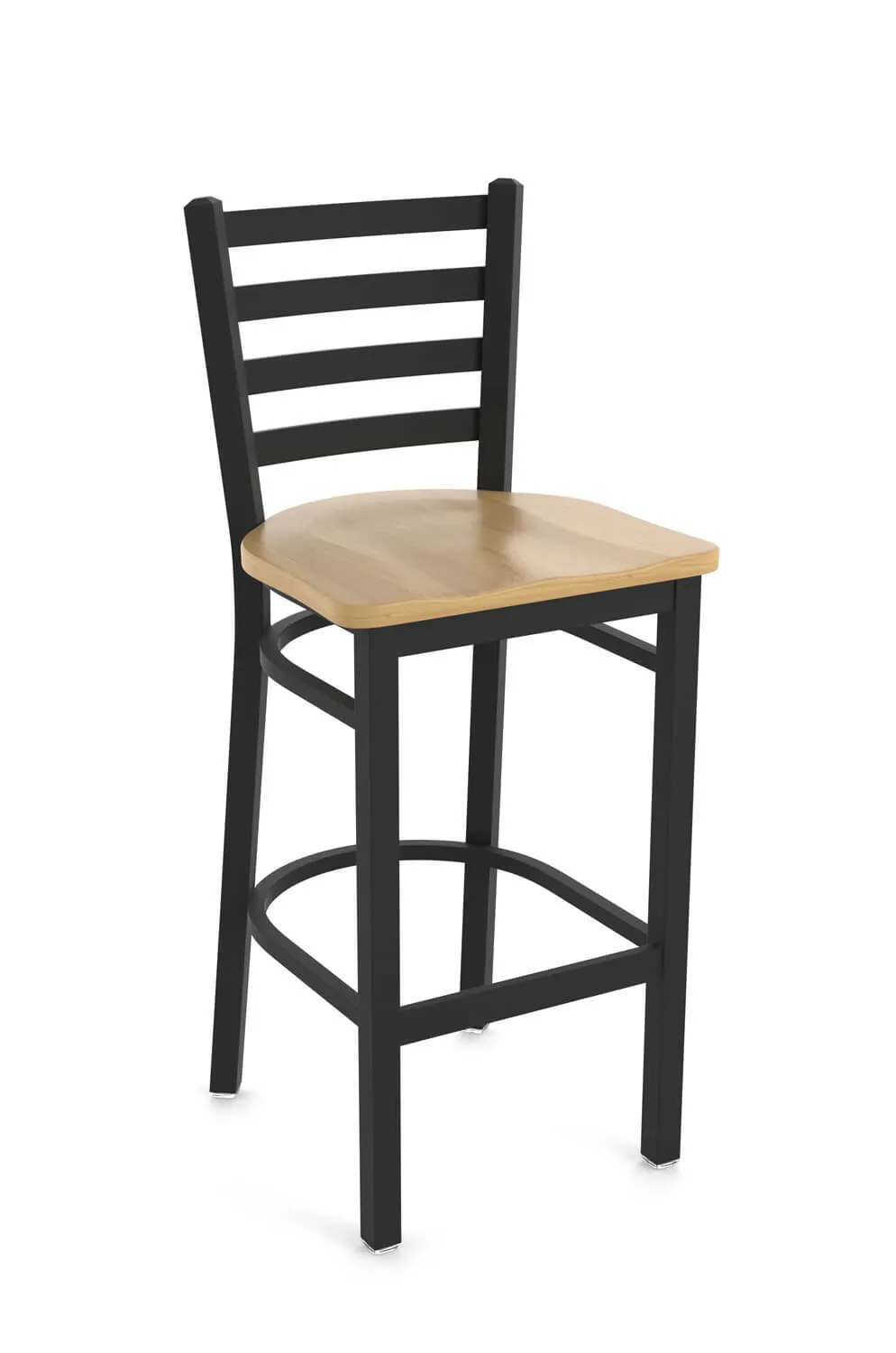 Backed Black Barstool Chairs