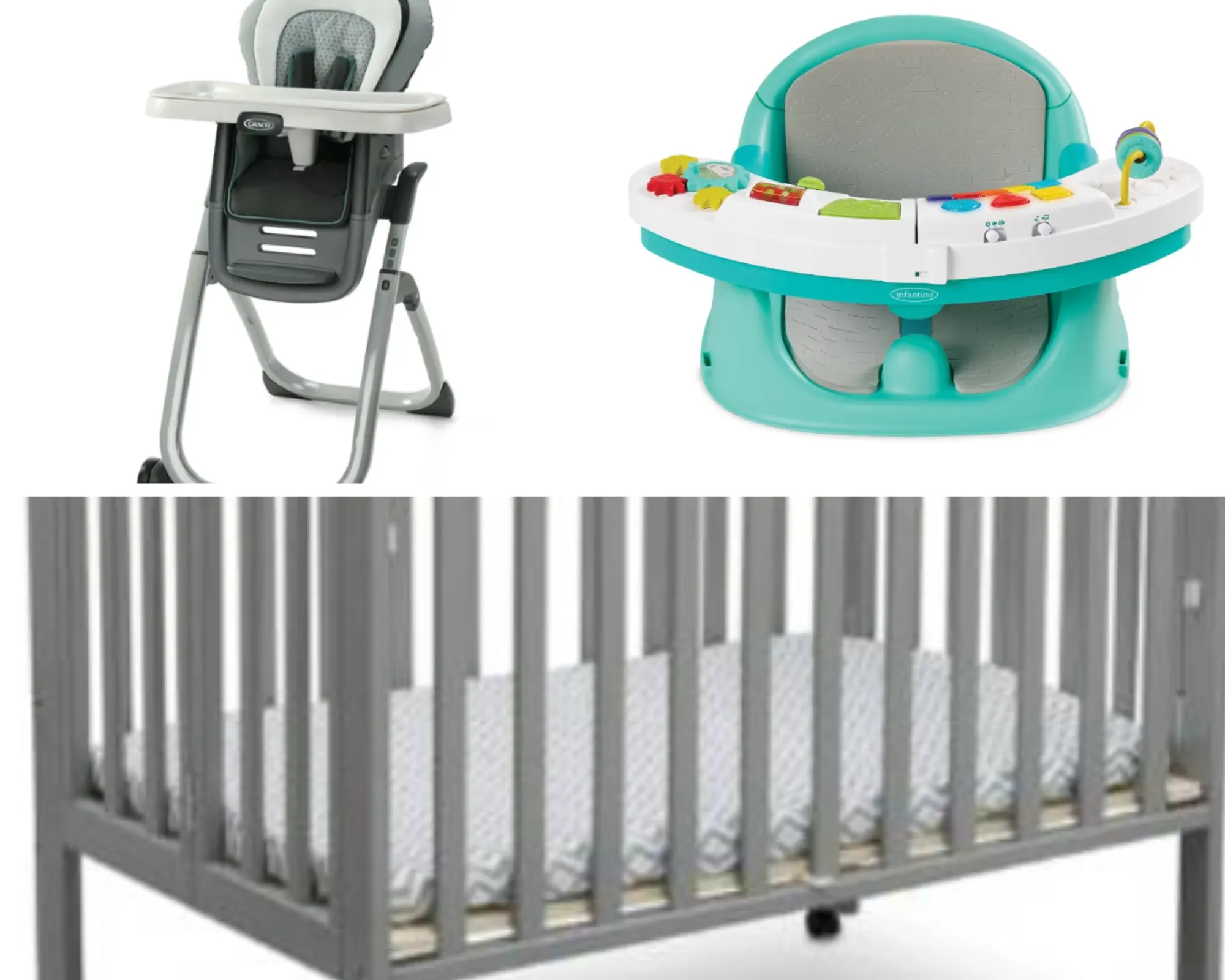 Eat, Sleep, and Play Full Size Crib Package