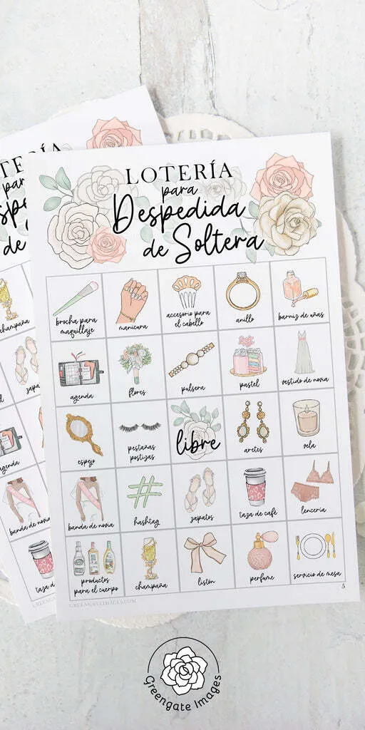 Loteria despedida de soltera 