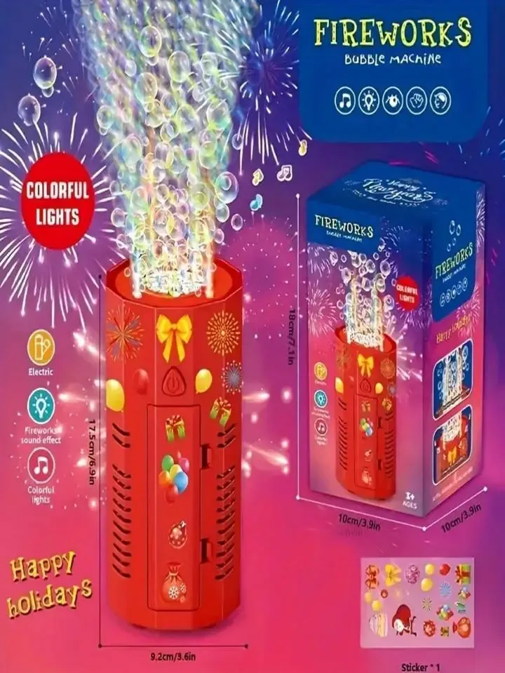 Máquina de burbujas con iluminación