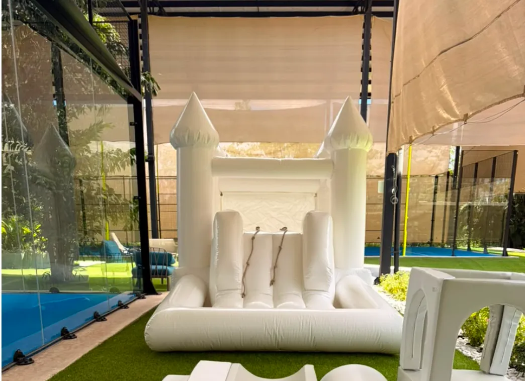 Inflable con alberca de pelotas 