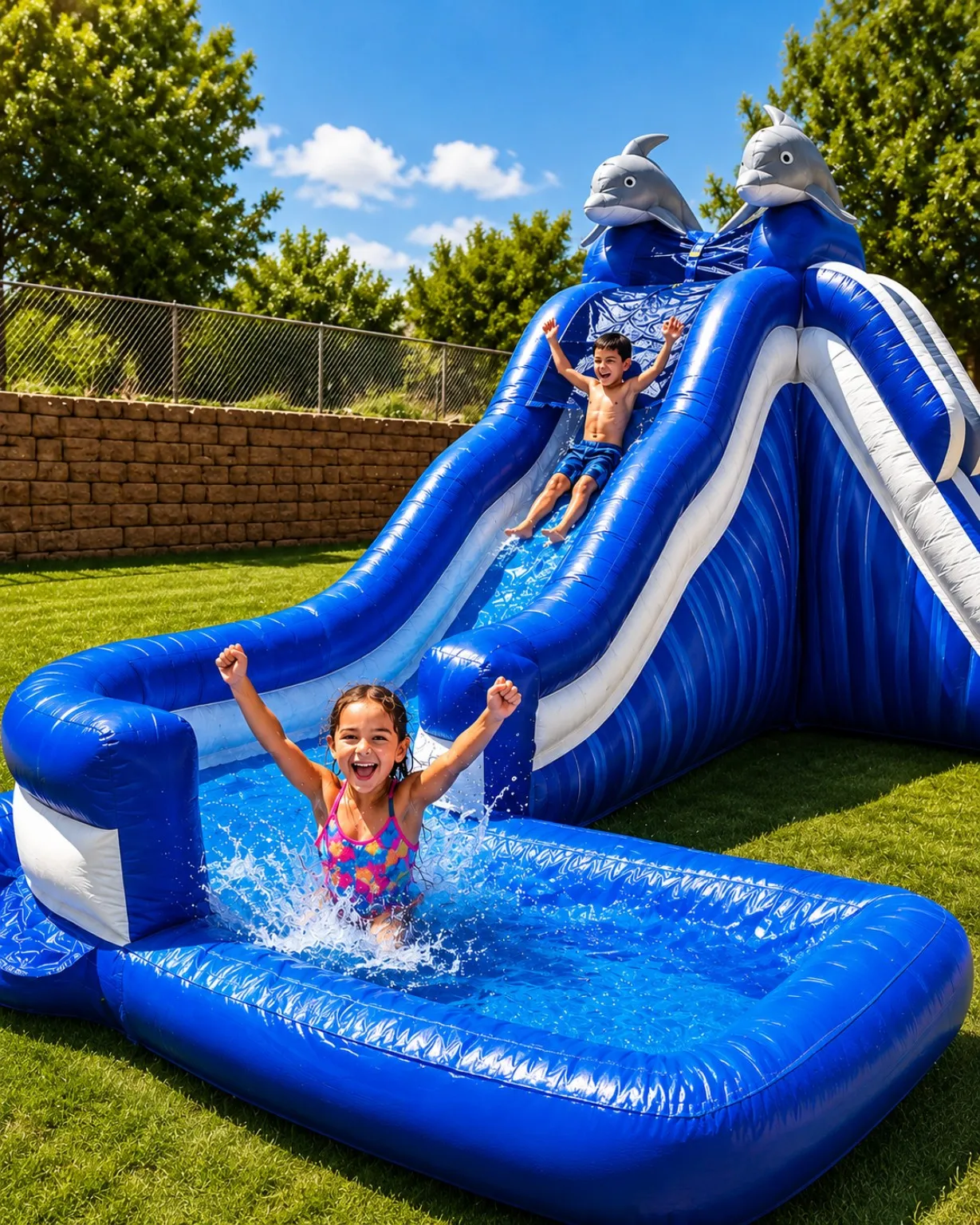 12ft Dolphin Water Slide