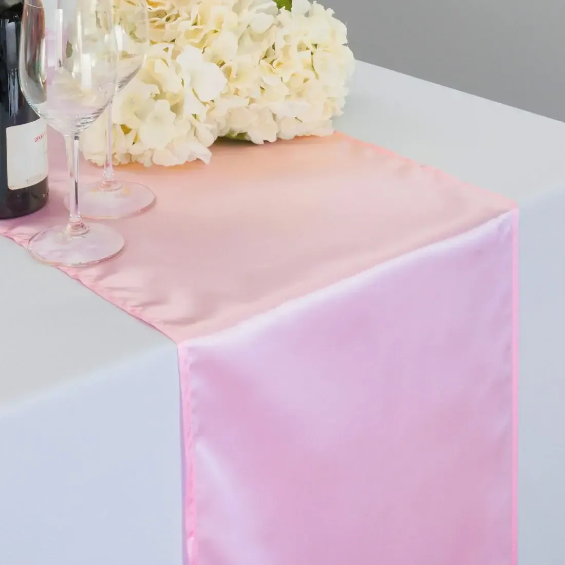 Table Runner - Satin Pink 14x108