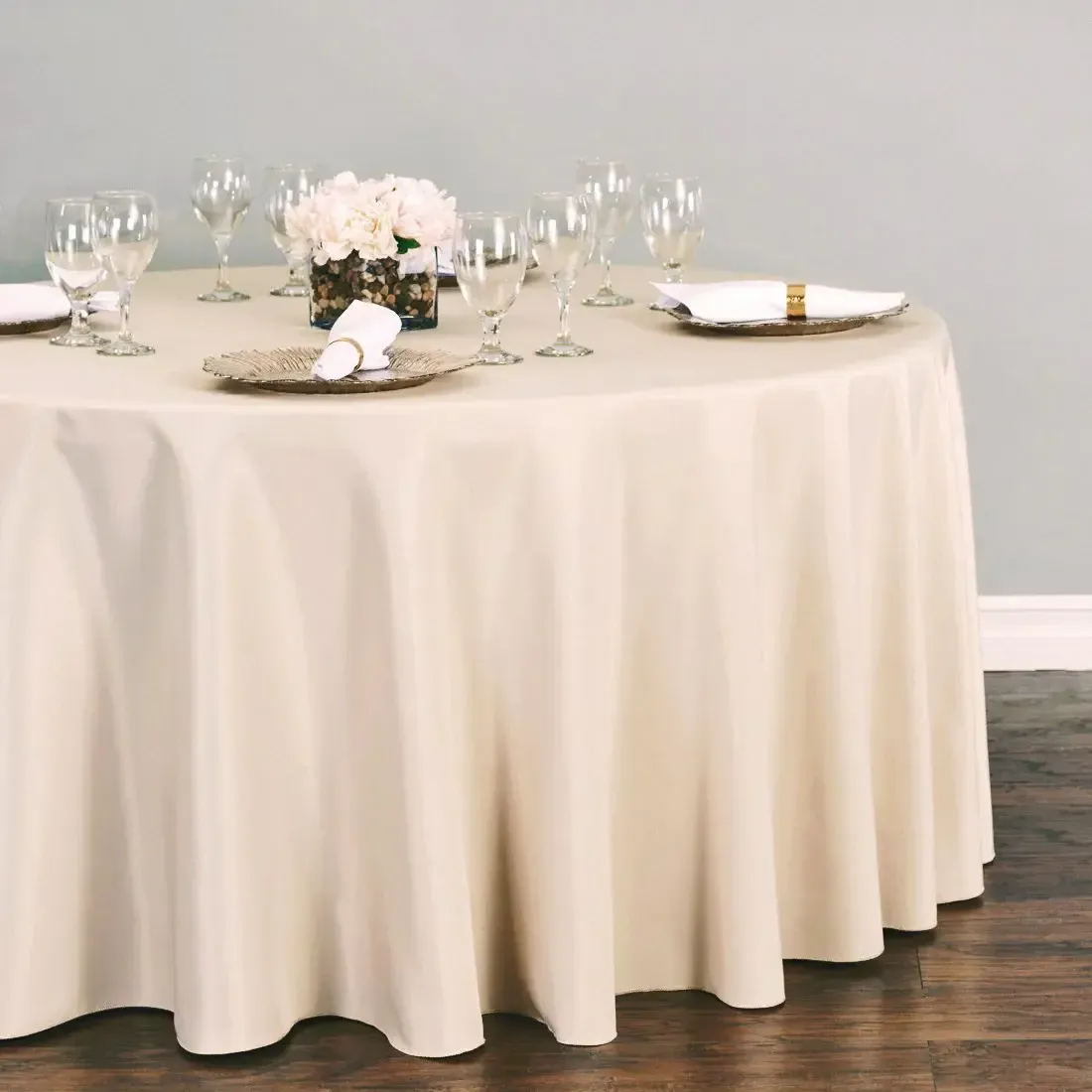 Round Table Linen - Beige 120"