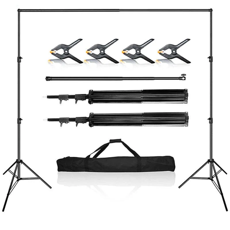 Backdrop Stand - Metal Adjustable 8ft X 10ft