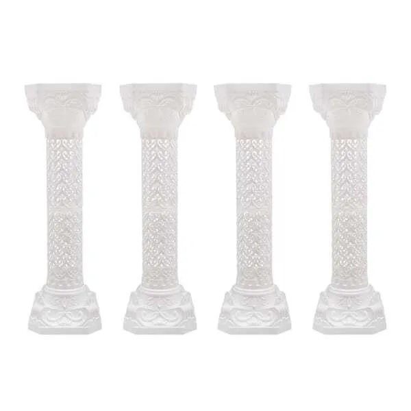 Pedestal Columns - 72" White Plastic