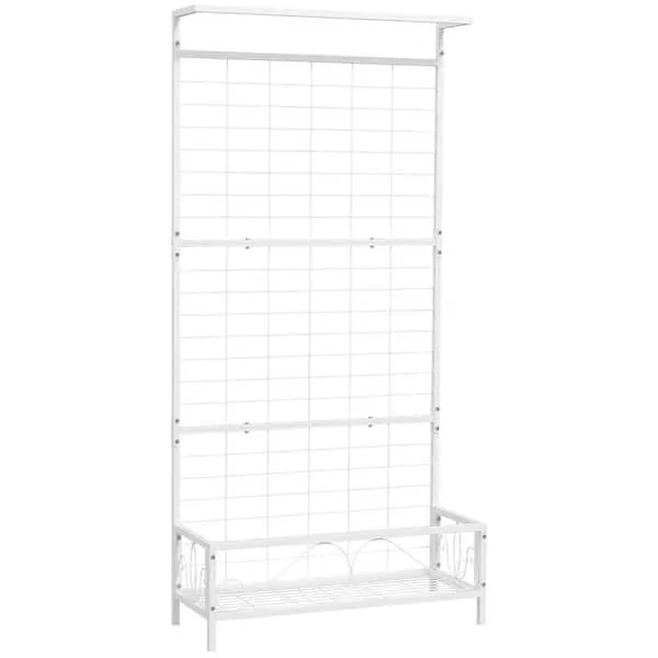 White Iron Plant Stand