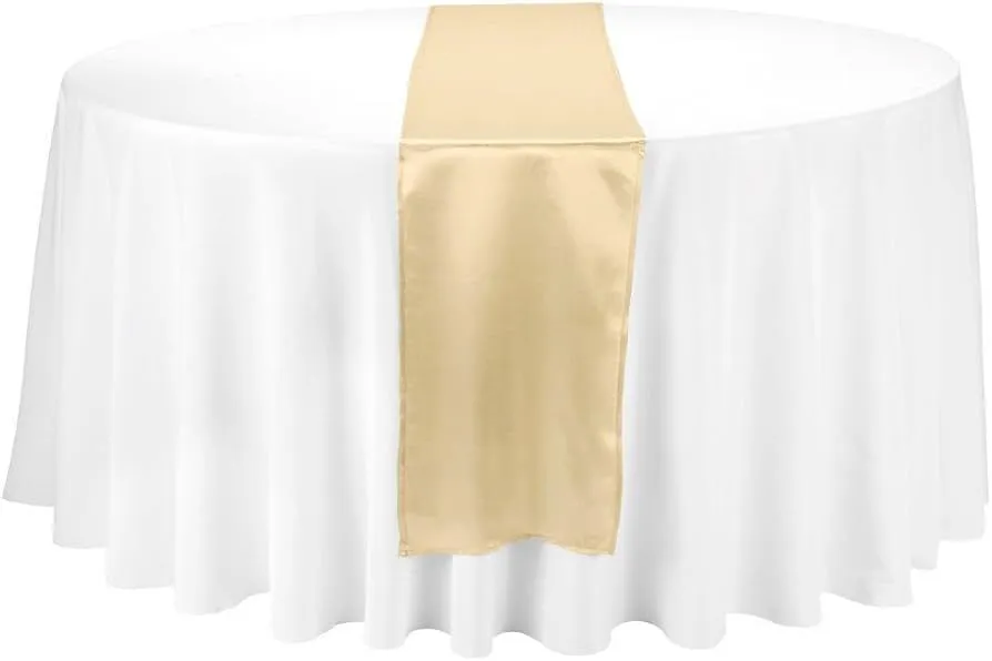 Table Runner - Satin Gold 14x108