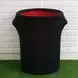 Trash Bin Cover - Round Spandex - Black