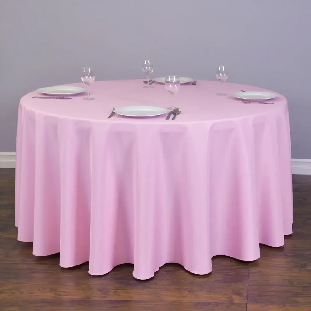 Round Table Linen - Pink 120"