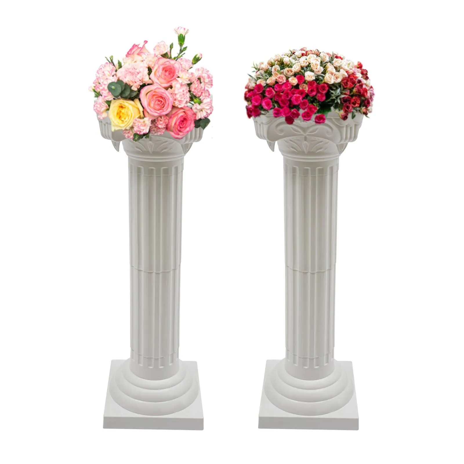 Pedestal Columns - 24" White Plastic