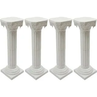 Pedestal Columns - 40" White Plastic
